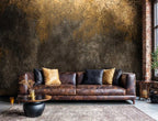 Gilded Patina Wall Mural in Black and Gold-4